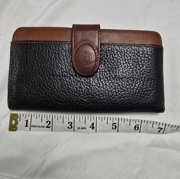Liz Claiborne Checkbook Wallet black/brown - Picture 2 of 7